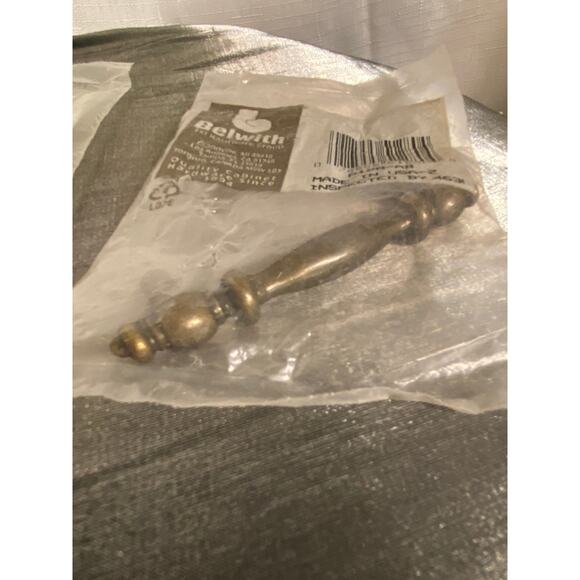 Set of 2 Belwith Drawer Handles Decorative Brass 3 1/4 in. NOS - Picture 4 of 9